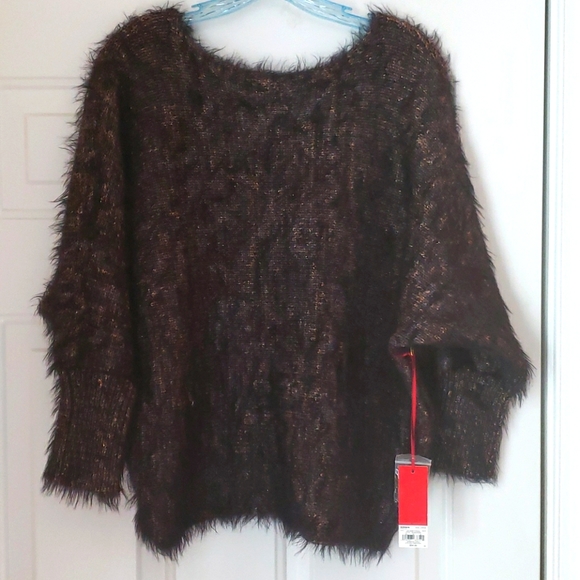 Jennifer Lopez CLEARANCE Eyelash Metallic Sweater - Picture 3 of 11